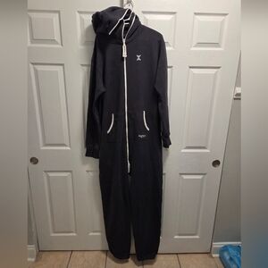 OnePiece Dark Gray Hooded Onesie EUC Size XL